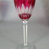 Baccarat: 1 lined crystal wine glass with high leg, 19 cm. 7 available B794