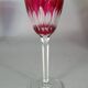 Baccarat: 1 lined crystal wine glass with high leg, 19 cm. 7 available B794