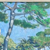 Paul Dominique Audfray - View of Nice, oil on canvas