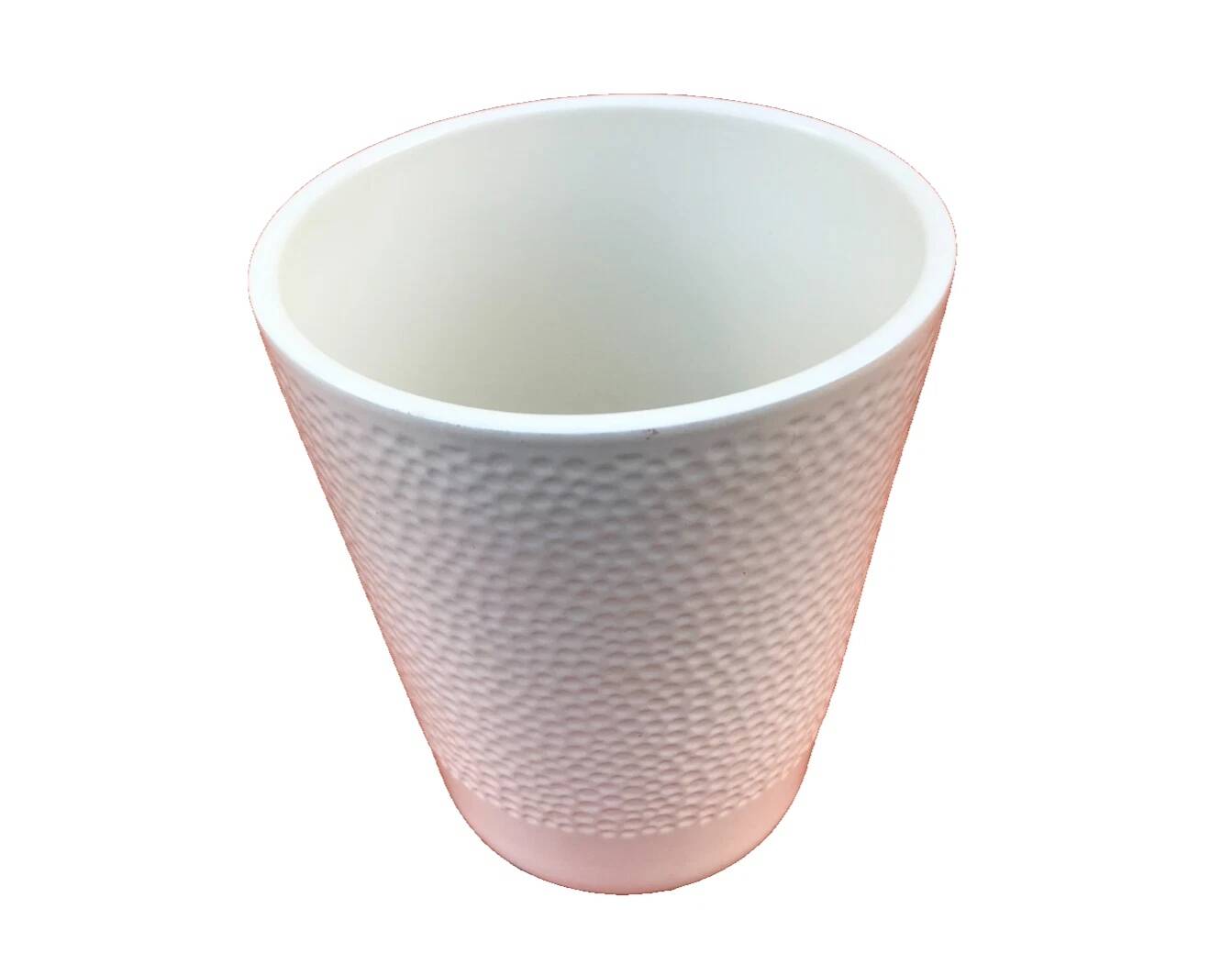 Plant pot / decorative pot glazed terracotta
