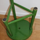Tabouret tripode bois vert 400mm