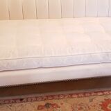 White upholstered sofa Napoleon III style