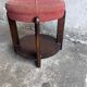 Art Deco stool upholstered with a lower shelf, France, circa 1930.