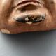 MINIATURE MASK JAPAN SIGN PERIOD EDO XIXTH CARVED WOOD