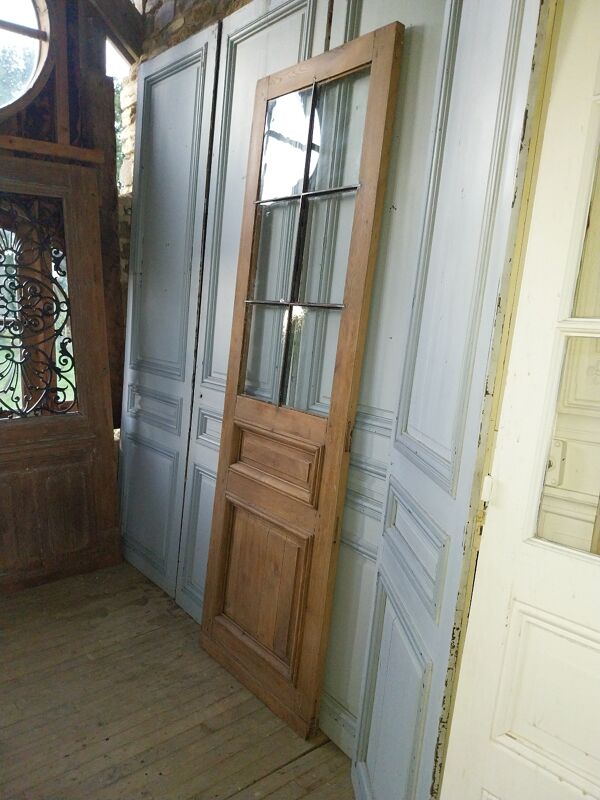 Porte en chêne 6 vitres