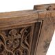 Neo-Gothic Flemish hand carved panel in solid oak, ca. 1850