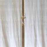 Lampadaire en laiton massif style Hollywood Regency - années 70