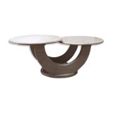 Italian design coffee table in travertine