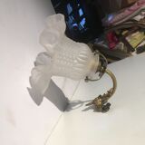 Brass Art Deco tulip sconce