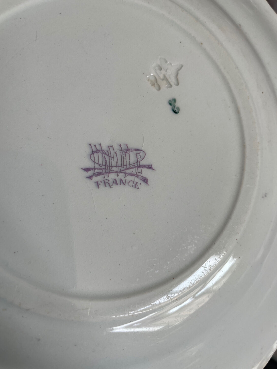 Set 8 Dessert plates Les Volontaires Faïence de Luneville