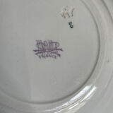 Set 8 Dessert plates Les Volontaires Faïence de Luneville