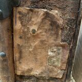 Antique monogrammed suitcase trunk