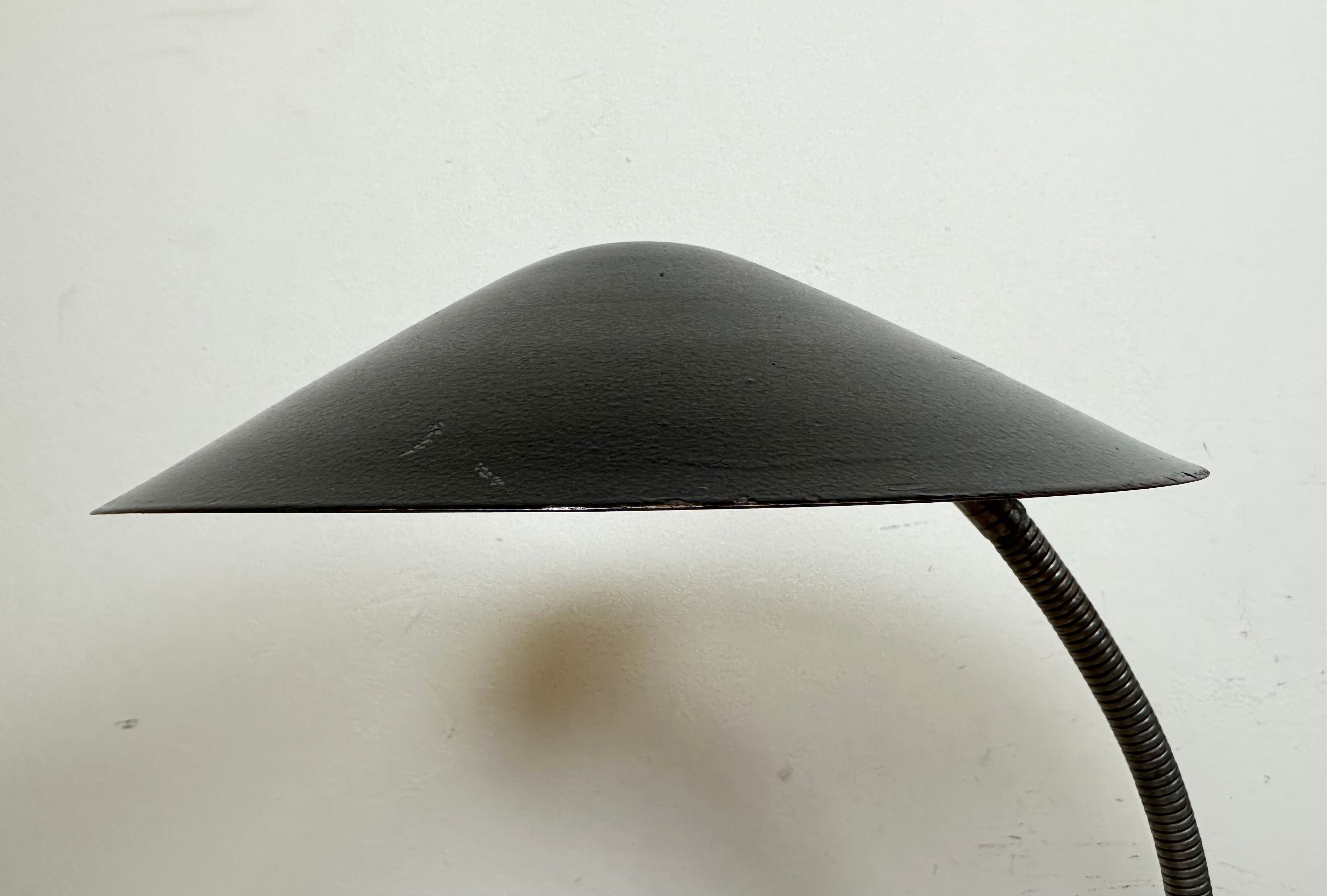 Black Industrial Gooseneck Table Lamp from Instala, 1960s