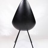 Set Of Four Dining Chairs Model 3110 Made In Black By Arne Jacobsen For Fritz Hansen From 2016s