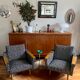 Paire de fauteuils 50's