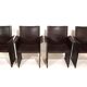Set of 4 Matteo Grassi Korium dining/conference chairs by Tito Agnoli