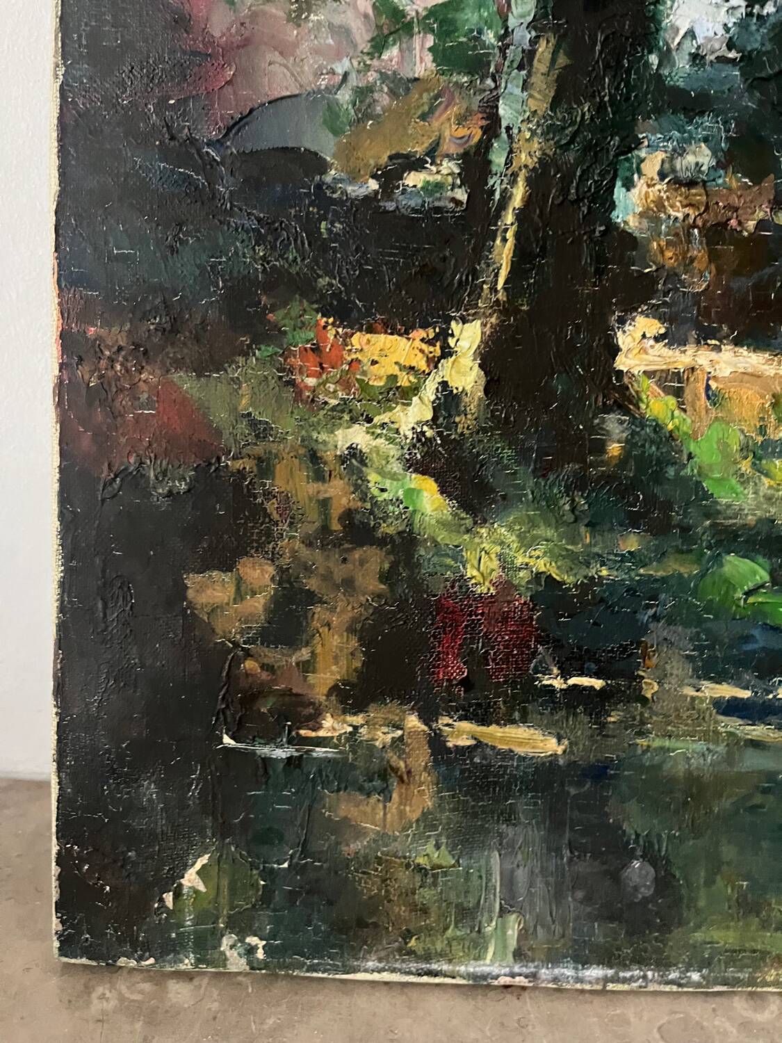 La  Cure rivière, technique couteau signé Robert Falcucci (1900-1989)