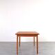 Table à manger extensible en teck danois des années 1960.