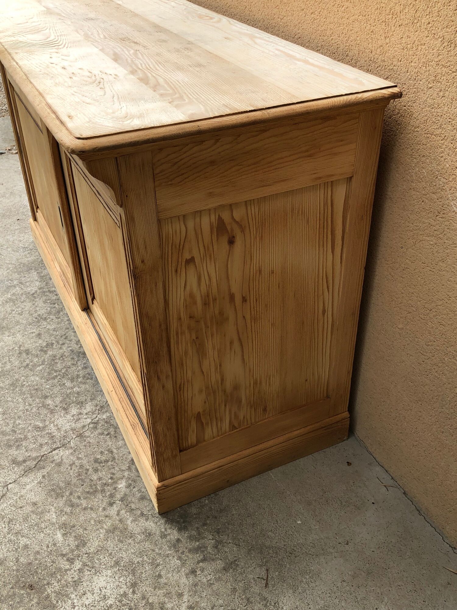 Meuble de métier comptoir buffet bahut enfilade bois brut