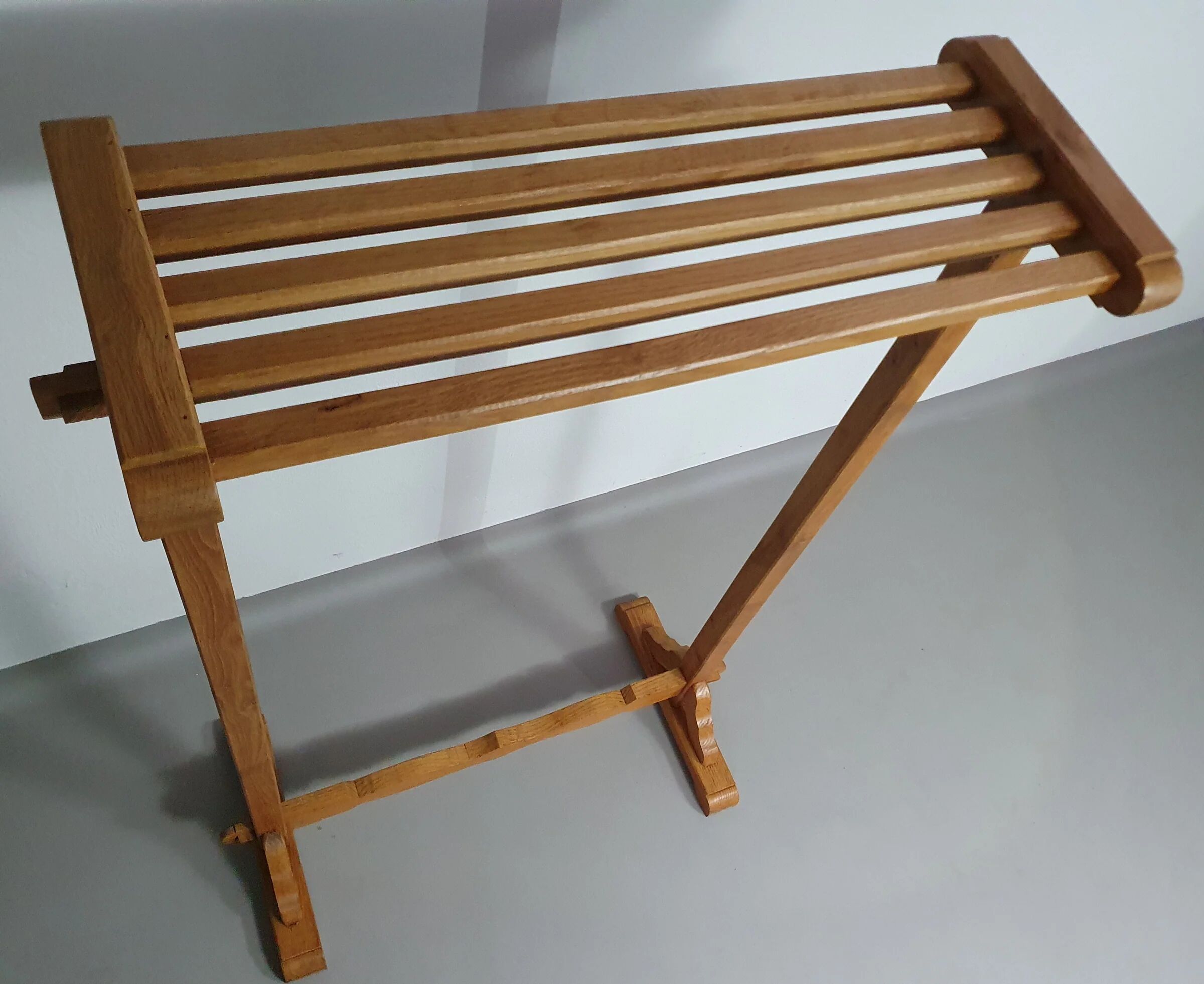 Floor oak coat rack 172 x 110 x depth 55