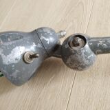 Jieldé gray workshop lamp, 2 arms, functional