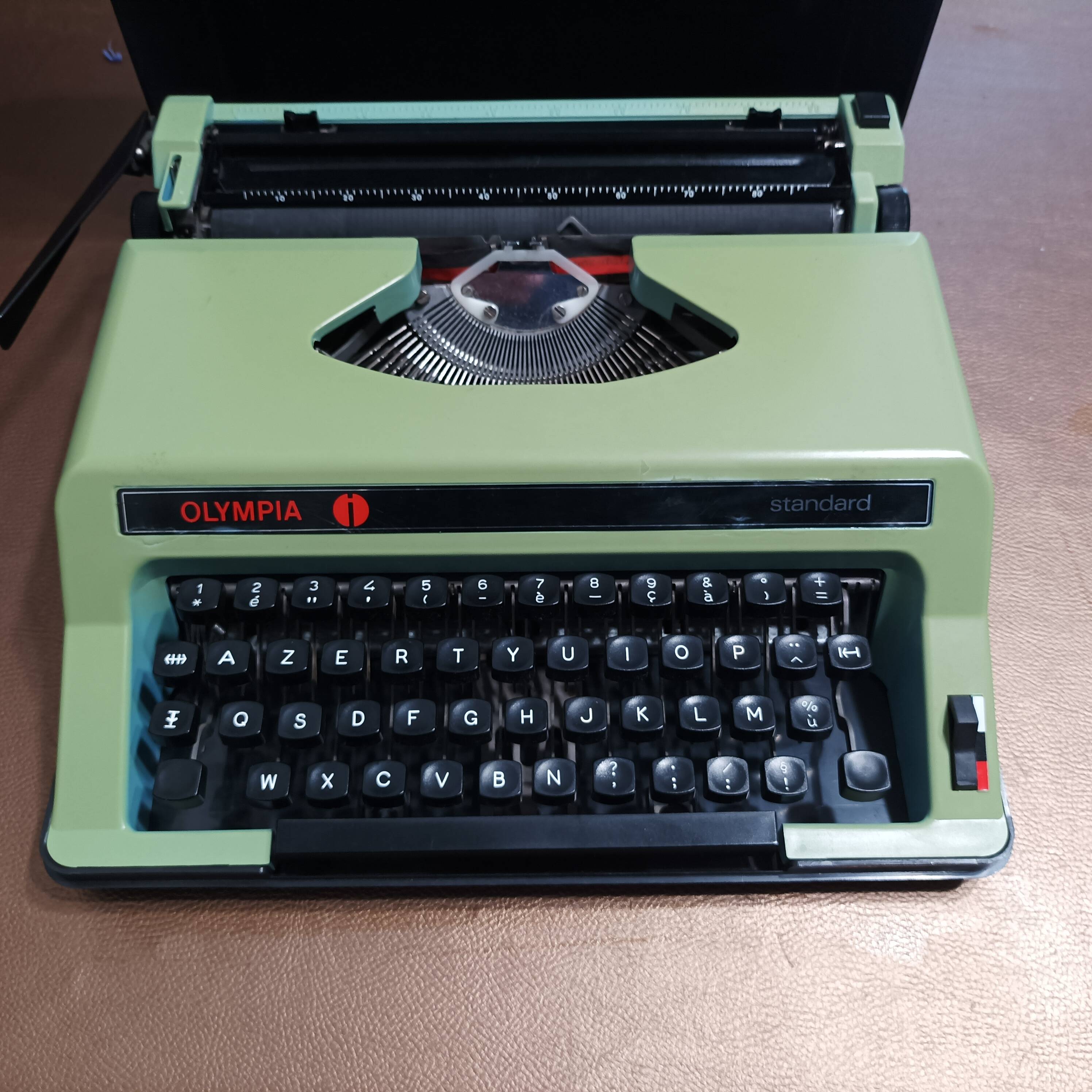 Olympia Standard Green/Blue Typewriter