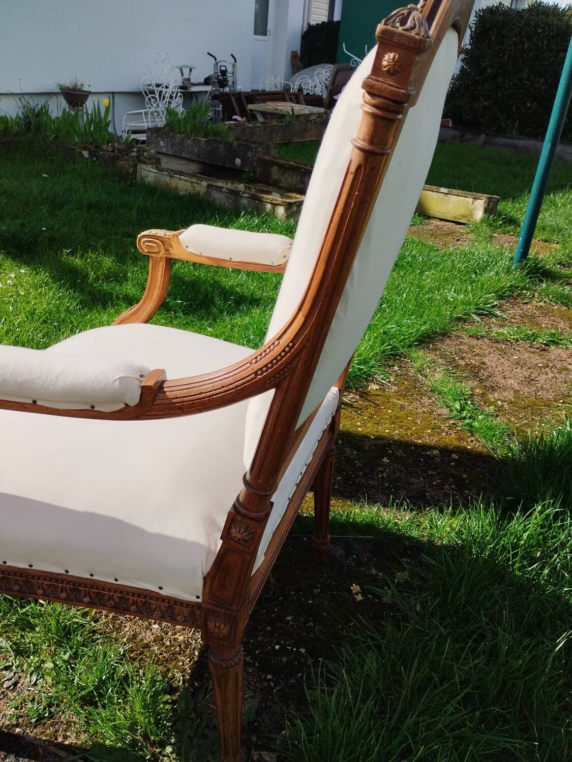 Pair of old Louis XVI style armchairs