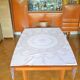 Powder pink cotton tablecloth