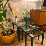 Nesting coffee tables by Pierre Vandel