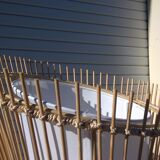 Rattan lamppost