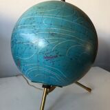 World map globe tripod vintage