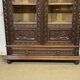 Breton library from the early 20th century in chestnut wood
