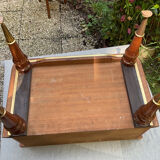 Table de nuit bois vernis vintage