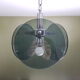 Metal chrome and smoked glass chandelier