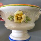 Pot cover in slip and ceramic 60s 70s
