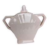 Art Deco pink sugar bowl