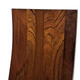 Ensemble vintage de quatre chaises design en hêtre massif chrome