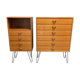 Duo de commodes design scandinave 1950.