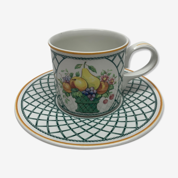 Grande tasse et soucoupe Villeroy & Boch