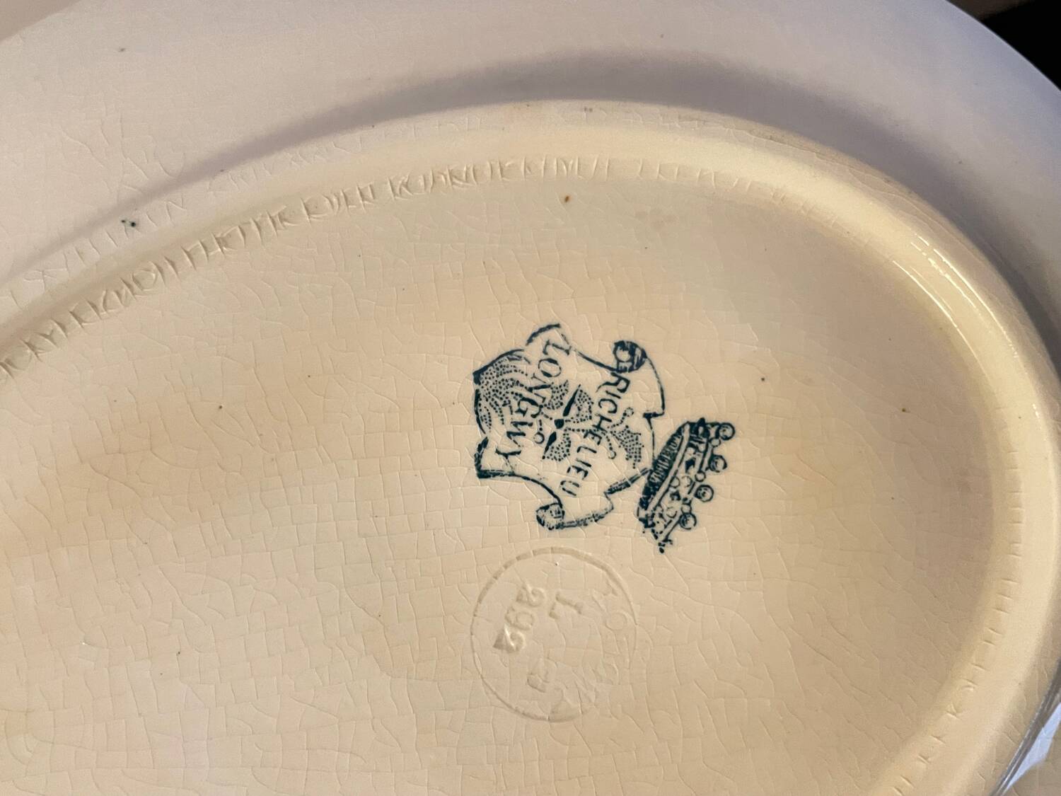 Longwy Ironstone Gravy Boat with Lid, Richelieu Model