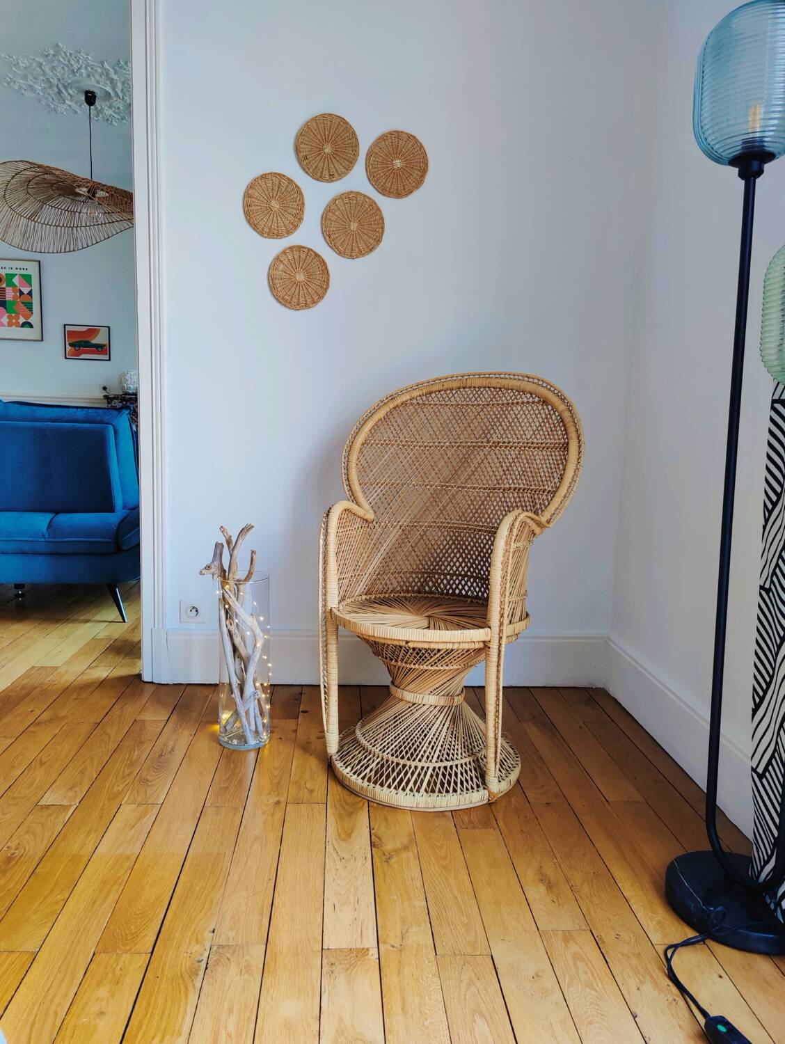 Emmanuelle wicker armchair