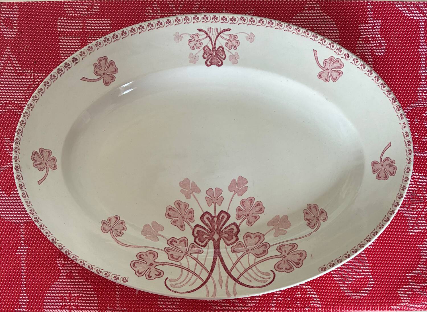 Plat ovale Lunéville Lucien