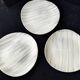 3 Niderviller ceramic dinner plates, Voile model