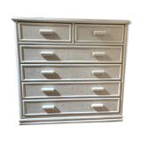 Vintage rattan dresser