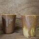 6 verres, tasses en grès Digoin