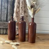 Old hot water bottle in glazed stoneware