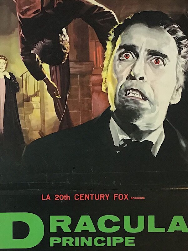 Original Italian cinema poster dracula, prince of darkness