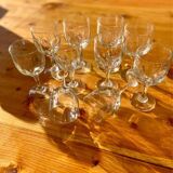 Vintage white wine glasses