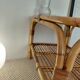 Vintage rattan coffee table from the 70s - organic lines, Riviera spirit.