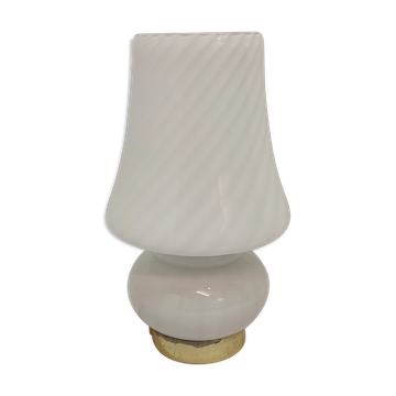 Lampe de table « champignon » en verre de Murano. Italie, années 1970.